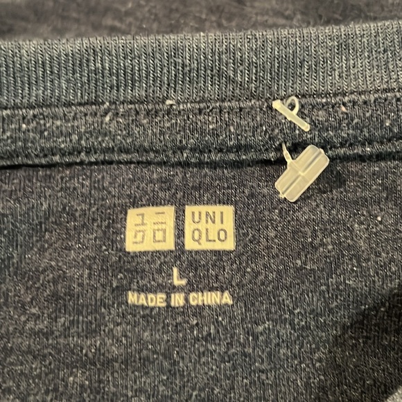 NWOT | Long Sleeve V•Neck Shirt | Uniqlo | Navy Blue | Men’s Large - Picture 3 of 3